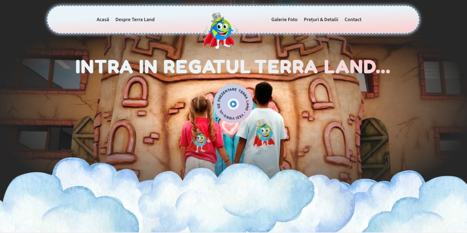 Hero Page Terra Land Bistrita - Portofoliu 12digital.ro